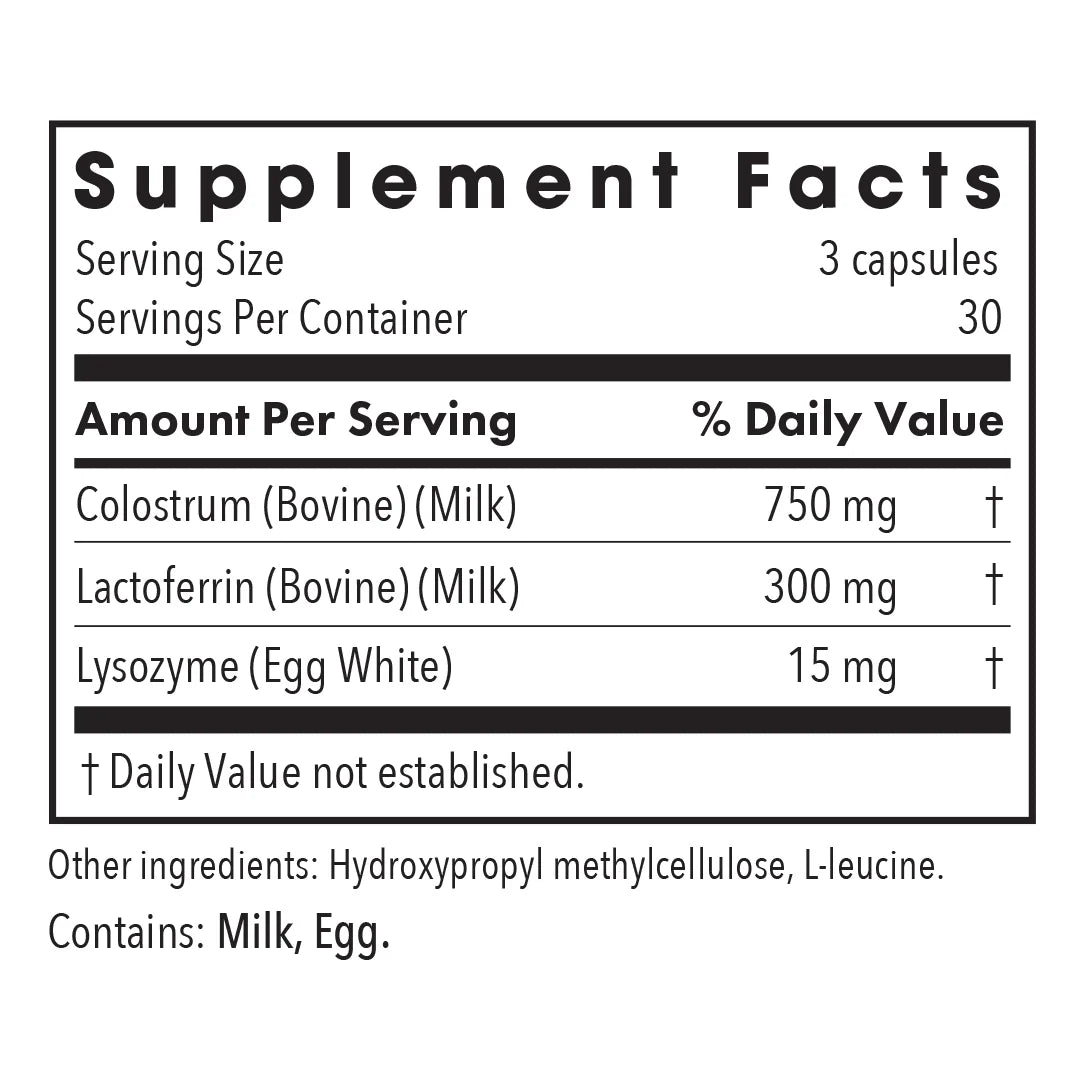 Lactoferrin with Colostrum - Enhanced Colostrum